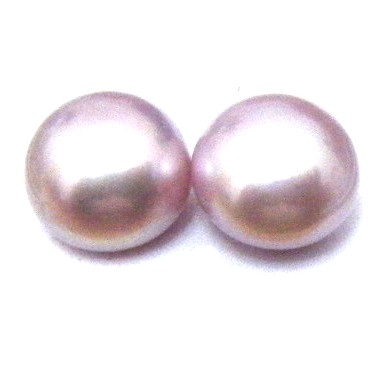Lilac 11mm Half Drilled Button Pairs